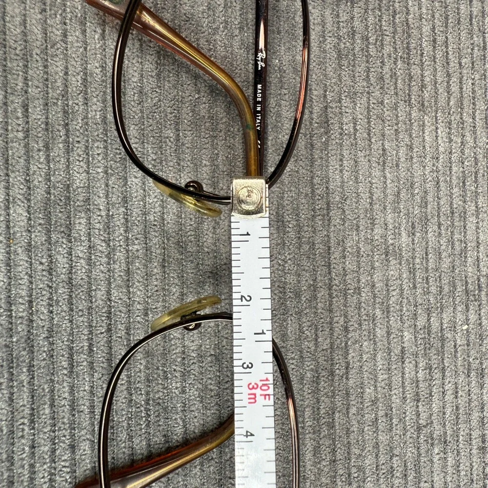 Ray-Ban RB 6018 2511 Brown Oval Metal Eyeglasses Frames Made in Italy 50-19-135
